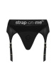 Трусы для страпона с подвязками для чулок Strap-On-Me REBEL HARNESS - S || 