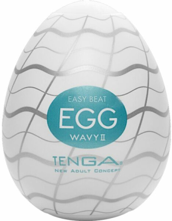Мастурбатор-яйцо Tenga Egg Wavy II с двойным волнистым рельефом