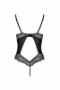 Боди из эко-кожи и кружева Loona Body black L/XL - Passion || 