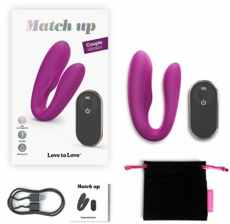 Вибратор для пар с пультом ДУ Love To Love MATCH UP - SWEET ORCHID || 