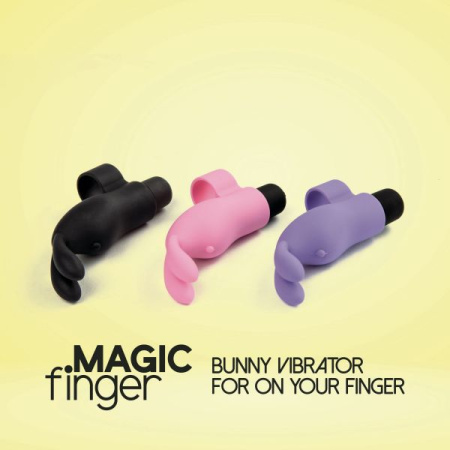 Вибратор на палец FeelzToys Magic Finger Vibrator Black || 