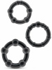 Набор эрекционных колец STAY HARD BLACK