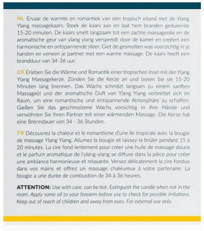 Массажная свеча Exotiq Massage Candle Ylang Ylang 200g || 