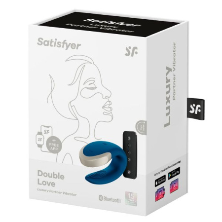 Смарт-вибратор для пар Satisfyer Double Love (Blue) || 