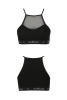 Спортивный топ с прозрачной вставкой Passion PS006 TOP black, size XL || 