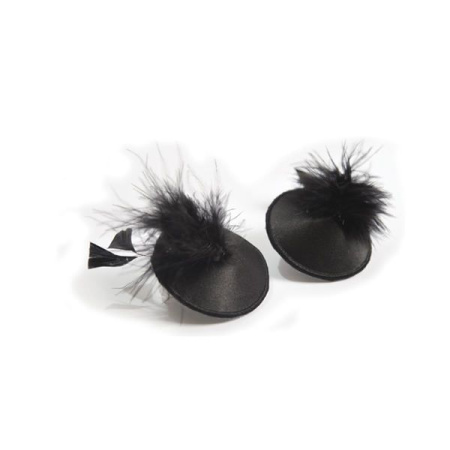 Пэстис - стикини Bijoux Indiscrets Burlesque pasties FEATHER, с перьями || 