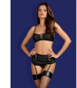 Комплект Obsessive Redella 3-pcs set black S/M || 