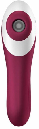 Вакуумный стимулятор с вибрацией Satisfyer Dual Crush Wine Red || 