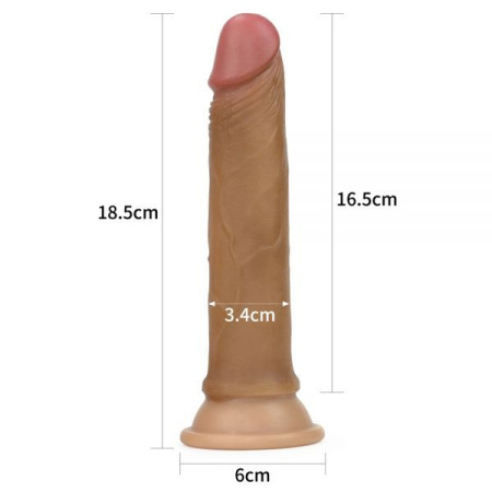 Фаллоимитатор 7'' Nature Cock, Brown || 