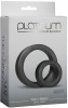 Набор эрекционных колец Doc Johnson Platinum Premium Silicone - The C-Rings - Charcoal || 
