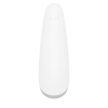 Вакуумный клиторальный стимулятор Satisfyer Curvy 2+ White с управлением через интернет || 