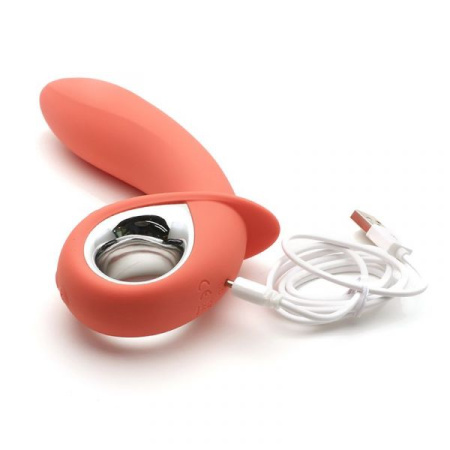 Анальный вибратор KisToy Klein Orange с надувающимся кончиком, unisex, диаметр 35-50мм || 