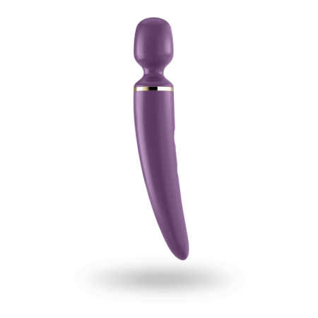 Вибромассажер Satisfyer Wand-er Woman (Purple/Gold) водонепроницаемый, мощный, размер XXL || 