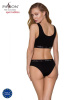 Трусики-слипы из хлопка с эластаном Passion PS004 PANTIES black, size XL || 