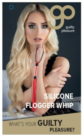 Флогер GP SILICONE FLOGGER WHIP RED || 
