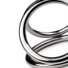 Тройное эрекционное кольцо Sinner Gear Unbendable - Triad Chamber Metal Cock and Ball Ring - Large || 
