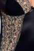 Корсет с пажами MONTANA CORSET black L/XL - Passion Exclusive, трусики || 