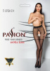 Колготки с открытым доступом Passion TIOPEN 014 black 1/2 (20 den), имитация чулок || 