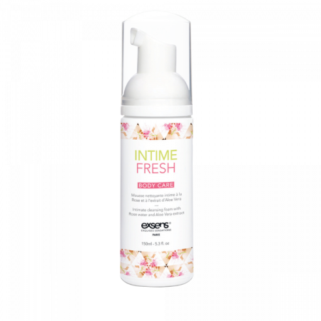 Пена для интимной гигиены EXSENS Intime Fresh 150мл, экстракт розы и алоэ вера, натуральная