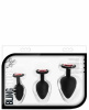 Набор анальных пробок LUXE BLING PLUGS TRAINING KIT RED GEMS || 