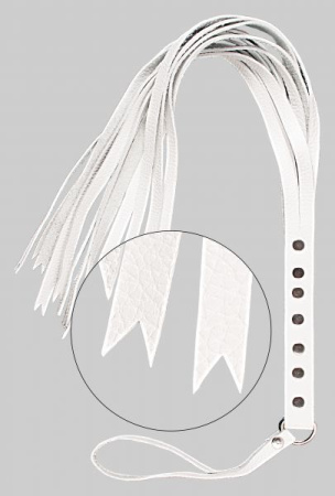 Флогер S&M Fancy Leather Floger, White