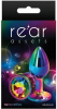 Радужная анальная пробка REAR ASSETS RAINBOW, S || 