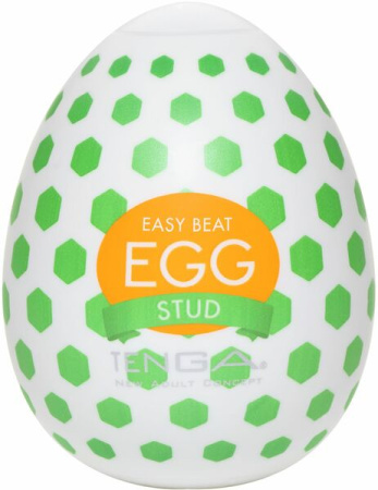 Мастурбатор-яйцо Tenga Egg Stud с шестиугольными выступами