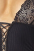 (SALE) Боди монокини с глубоким декольте ZOJA BODY black 4XL/5XL - Passion || 