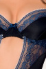 Корсет с пажами GISELE CORSET black XXL/XXXL - Passion Exclusive, трусики || 