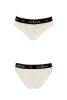 Трусики с широкой резинкой и кружевом Passion PS001 PANTIES ecru, size S || 