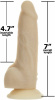 Фаллоимитатор ADDICTION - Naked - 7" Rotating & Vibrating Dildo with Remote - Vanilla || 