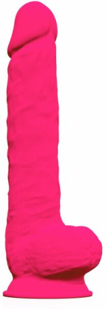 Фаллоимитатор SilexD Kingston Pink (MODEL 15in), двухслойный, силикон+Silexpan, диаметр 7 см