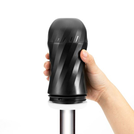 Мастурбатор Tenga Air-Tech TWIST Ripple Blue с изменяемой тугостью обхвата, эффект глубокого минета || 