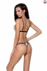 Комплект белья ORIHIME SET white XXL/XXXL - Passion: стрэпы: лиф и трусики || 