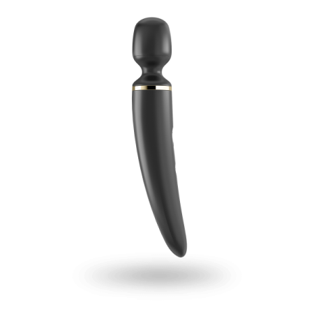Вибромассажер Satisfyer Wand-er Woman (Black/Gold), водонепроницаемый, мощный, размер XXL || 