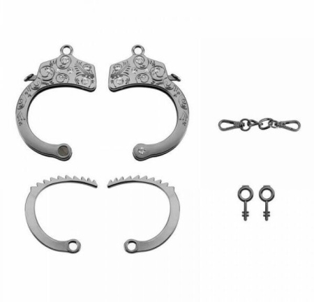 Наручники Разборные Premium Metal Romfun, Diamond || 