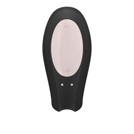 Смарт-вибратор для пар Satisfyer Double Joy Black с широким клиторальным стимулятором || 