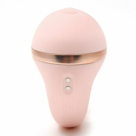 Вакуумный вибратор Kistoy Tina Mini Light Pink, вагинально-клиторальный || 
