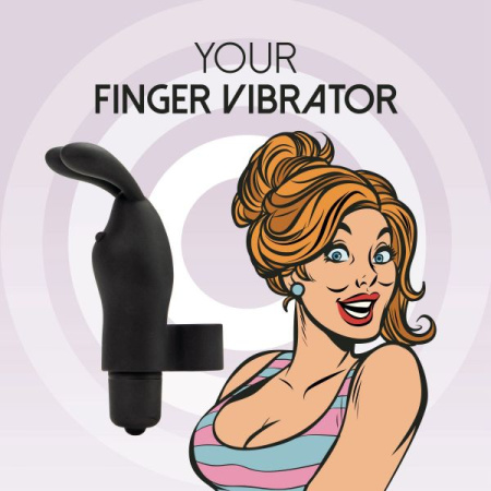 Вибратор на палец FeelzToys Magic Finger Vibrator Black || 