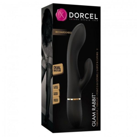 Вибратор кролик Dorcel GLAM RABBIT, гибкий ствол, стимуляция точки G, 2 мотора || 