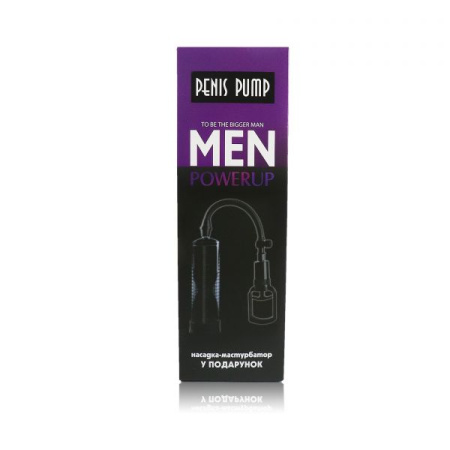 Вакуумная помпа с ручным насосом Men Powerup Black || 