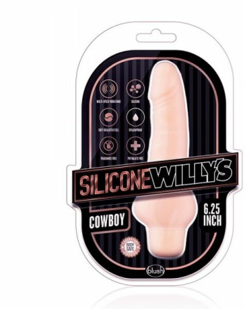T331421 Вибратор SILICONE WILLYS COWBOY VIBRATING DILDO || 