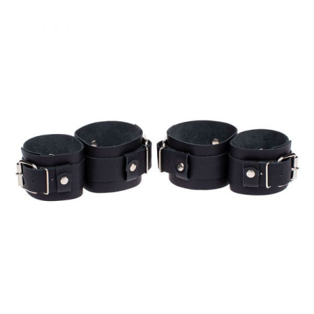 Фиксатор для запястий и лодыжек Fixation Me Ankle, Smooth Black