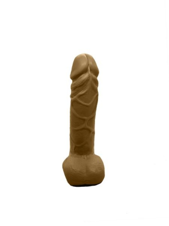 Крафтовое мыло-член с присоской Чистый Кайф Brown size M натуральное || 