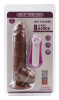 Вибромассажер JEFF STRYKER 8.9" Vibrating Dildo, Brown || 