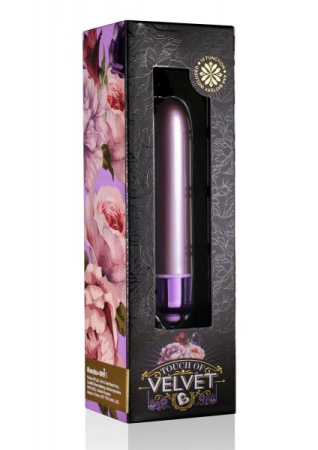 Вибропуля Rocks Off RO-90mm Touch of Velvet Soft Lilac матовая, 10 режимов работы, на батарейке || 