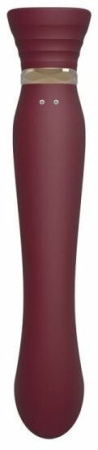 Ультрасовременный Вибромассажер 3 в 1 Zalo Queen, Wine Red || 