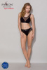 Трусики с прозрачной вставкой Passion PS002 PANTIES black, size L || 