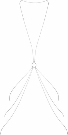 Цепочка для тела Bijoux Indiscrets Magnifique 8 Body Chain - Silver, украшение для тела