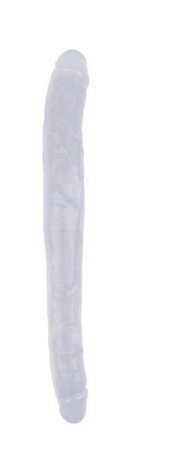 Двухсторонний фаллоимитатор 17.8 Inch Dildo, Clear